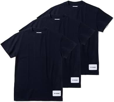 Amazon | [ジルサンダー] シャツ メンズ T-SHIRT CN SS 3 PACK T